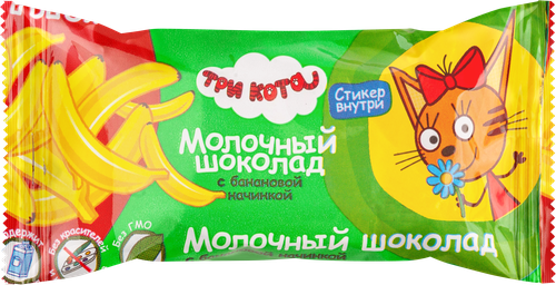 

Батончик шоколадный Три Кота Со вкусом банана 18 г