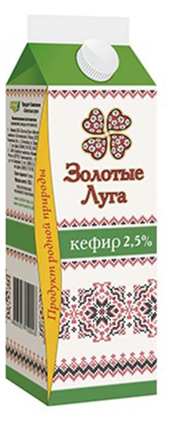 

Кефир Золотые луга 2.5% 950 мл