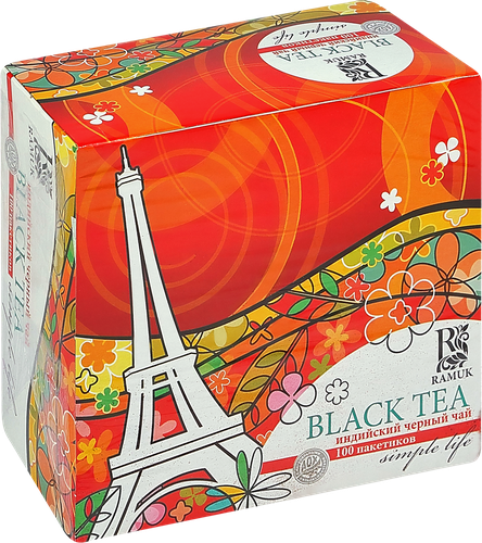 

Чай Ramuk индийский черный 100 пакетиков 150 г