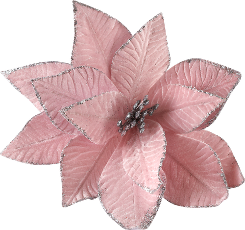 

Украшение елочное Homeclub Пуансеттия вельвет 25 см., 1 шт в ассортименте