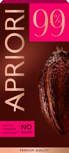 

Шоколад горький Apriori 99% какао, 85 г