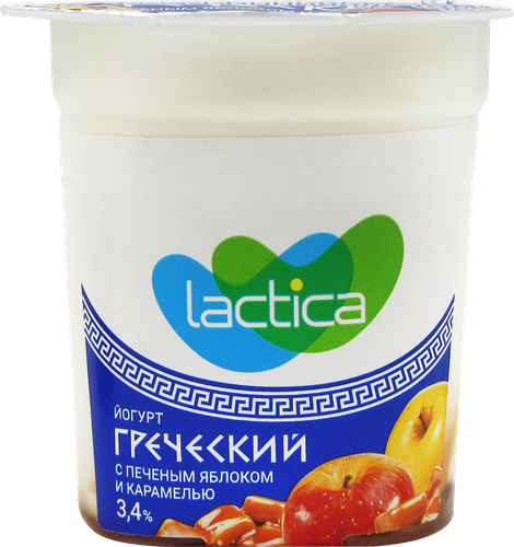 

Йогурт Lactica двухслойный с печеным яблоком и карамелью 3.4% 120 г