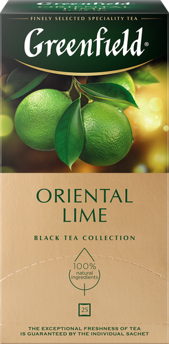 

Чай черный Greenfield Oriental Lime 25 шт 37.5 г