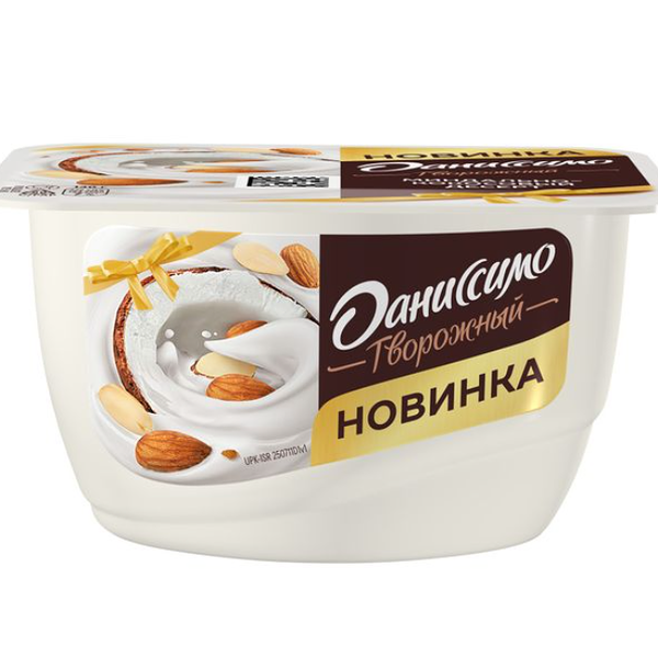 Продукт творожный Даниссимо Миндально-кокосовый десерт 6.8% 130 г