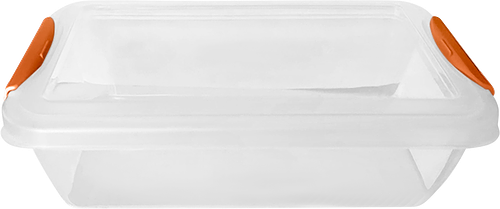 Контейнер для продуктов Plast Team Helsinki с защелками прямоугольный 1 л