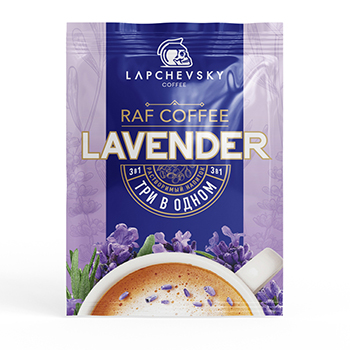 

Кофейный напиток Lapchevsky Coffee Raf Lavender растворимый 3 в 1 саше 20 г