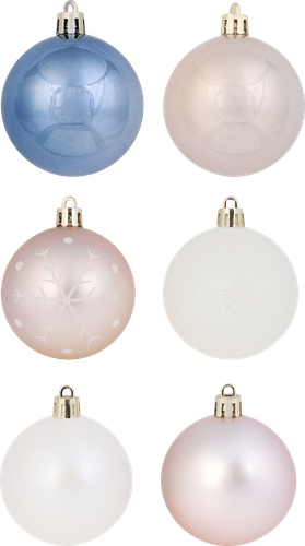 

Набор шаров Homeclub пластик розовый, жемчужный, серебряный 5.5 см, 50 шт