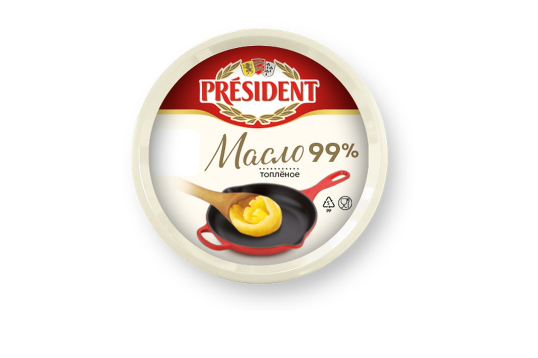 

Масло топлёное President 99% 200 г