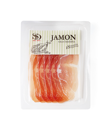 Хамон SD сыровяленый из свинины категории А выдержка 18 месяцев 50 г