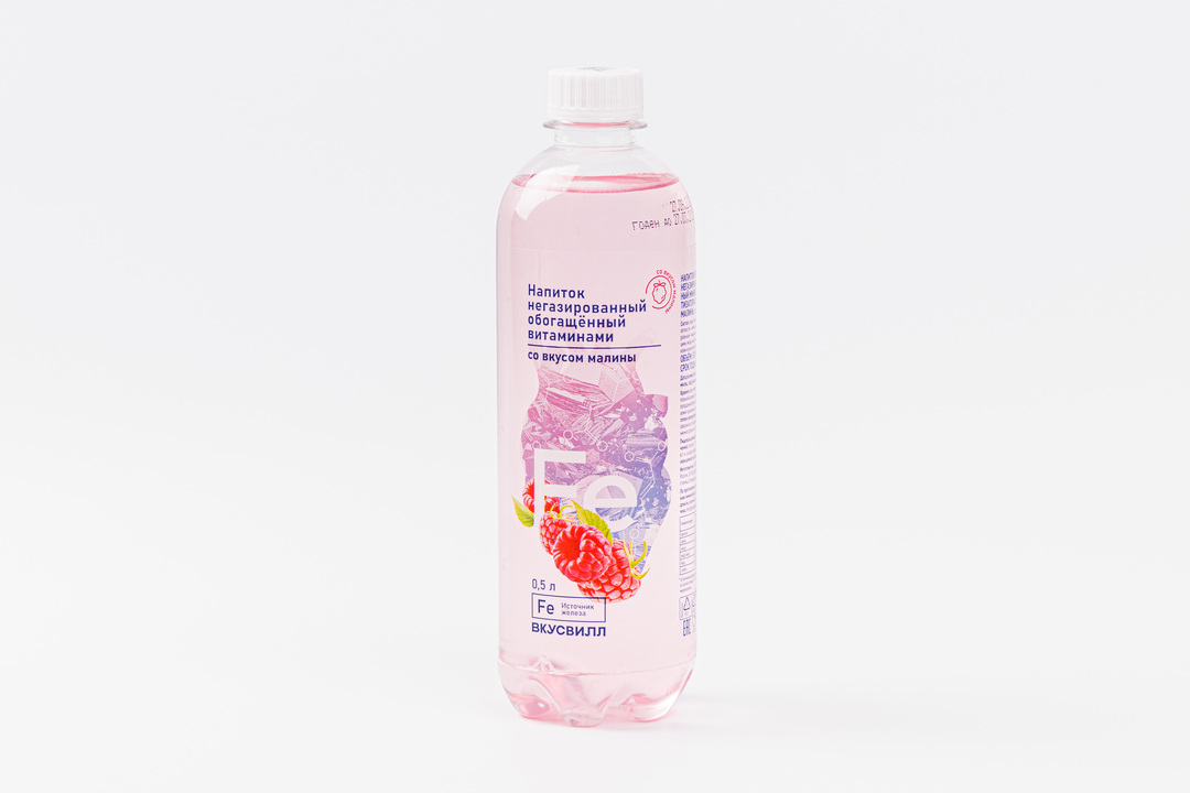 

Напиток ВкусВилл обогащенный витаминами со вкусом малины 500 мл