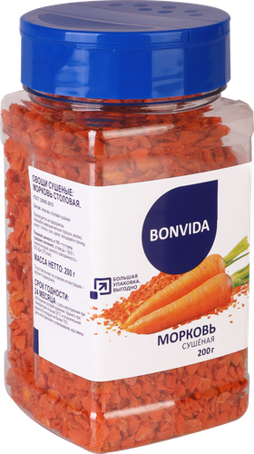 

Морковь сушеная Bonvida 200 г