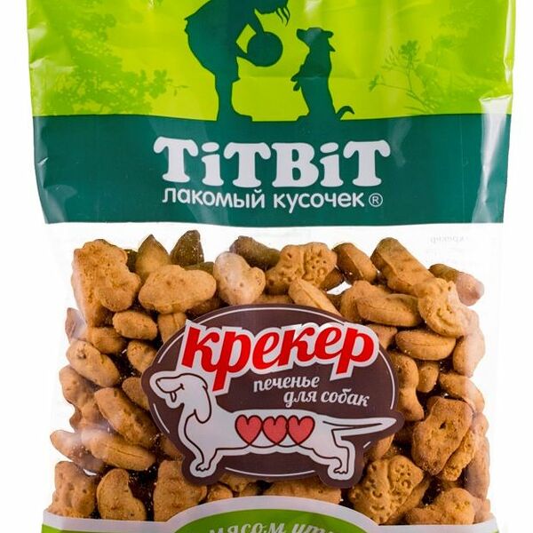 Лакомство для собак Titbit крекер с мясом утки, 100 г
