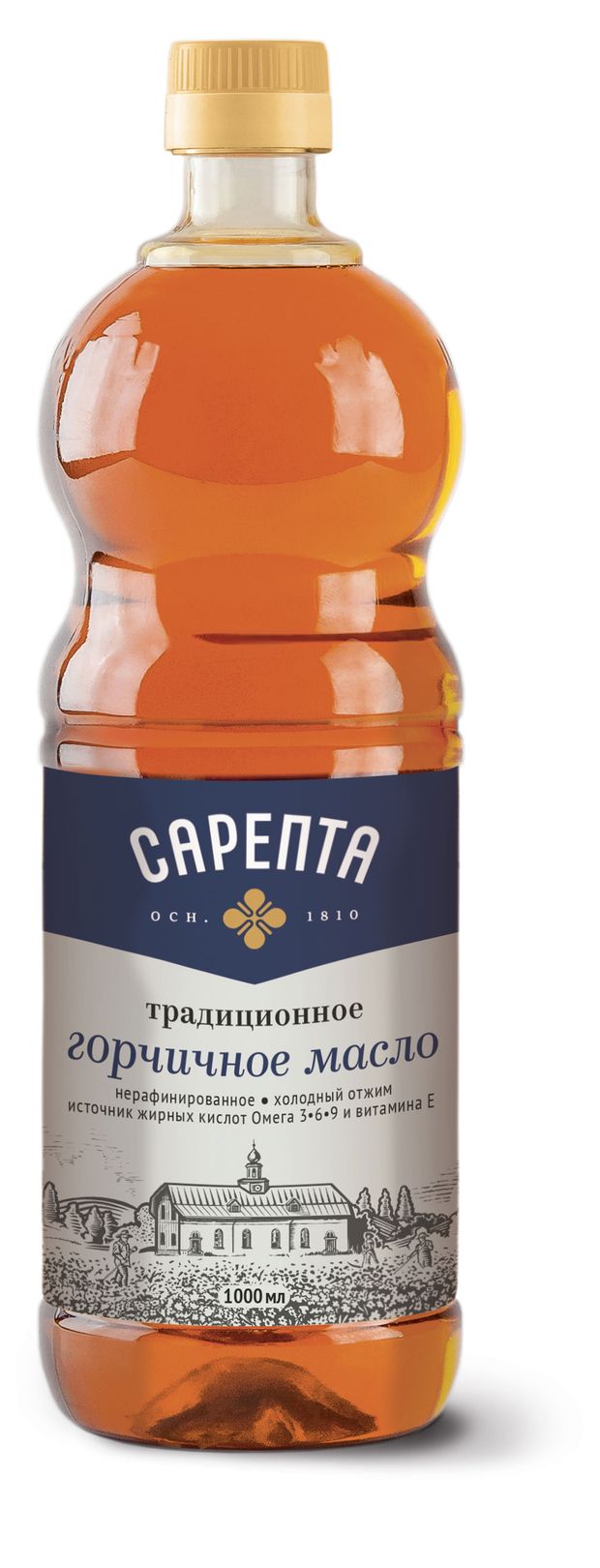

Масло горчичное Сарепта нерафинированное коричневое фасованное бутылка, 1 л