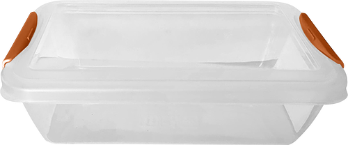 Контейнер для продуктов Plast Team Helsinki, с защелками, прямоугольный 0.7 л