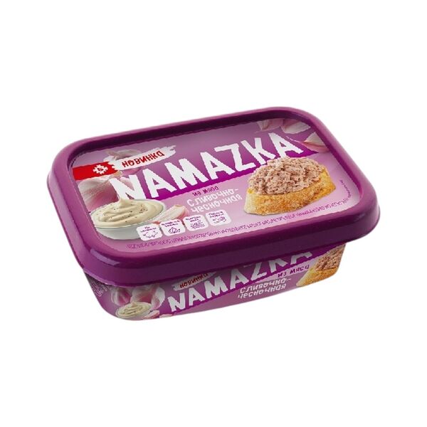 Намазка сливочно-чесночная м/р вар изд колб из терм обраб ингр 150г газ Брестский МК