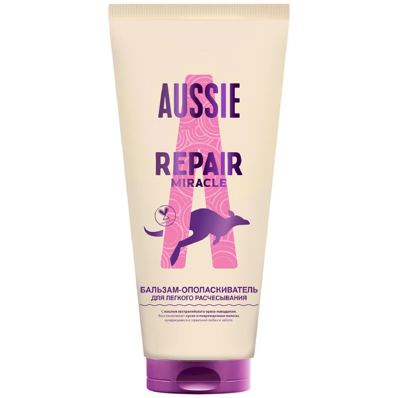 

Бальзам-ополаскиватель Aussie Repair Miracle с экстрактом австралийского дикого персика, 200 мл