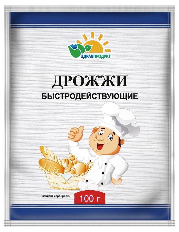 

Дрожжи хлебопекарные сухие ЗДРАВПРОДУКТ быстродействующие