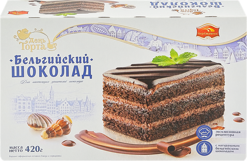

Торт День торта Бельгийский шоколад 420 г