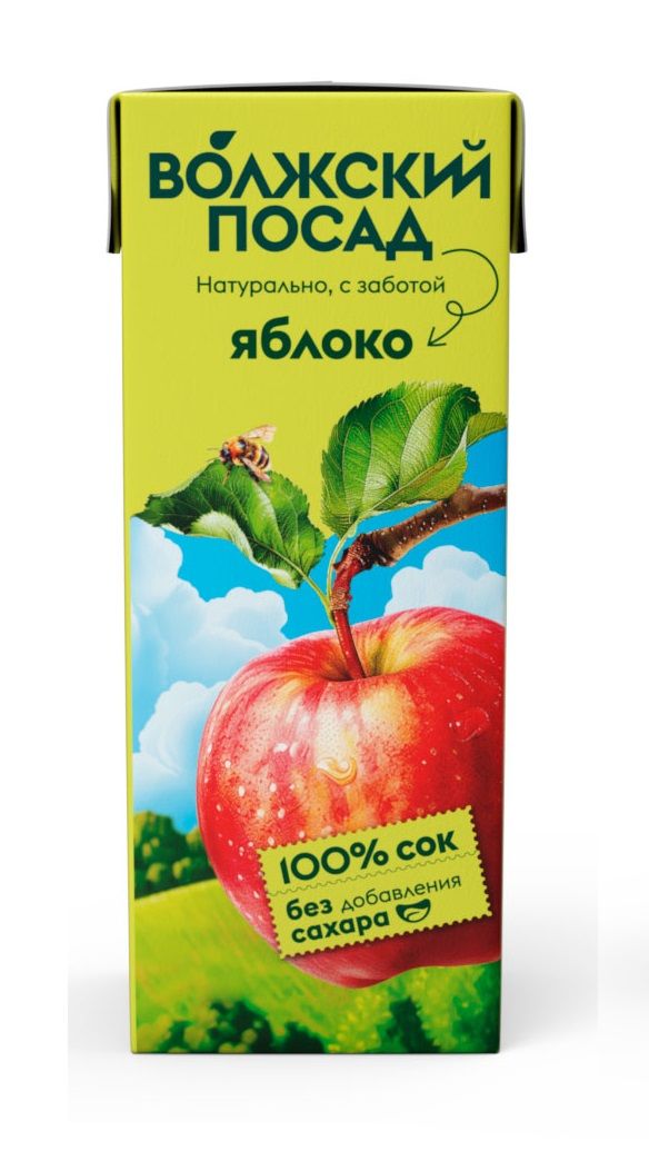 

Сок Волжский Посад яблочный 200 мл