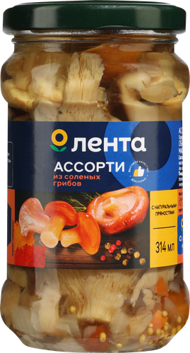 

Ассорти Лента грибное соленое 280 г