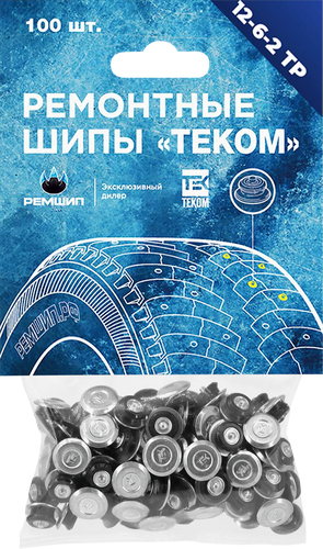 

Шипы ремонтные Теком арт. 12-6-2ТР 100 шт.