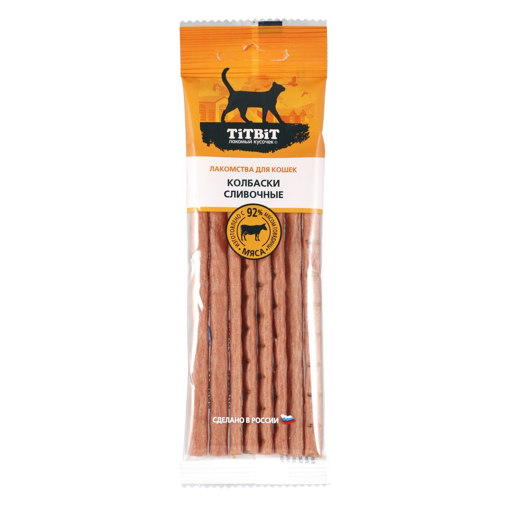 

Лакомство для кошек Titbit Колбаски сливочные Золотая коллекция 30 г