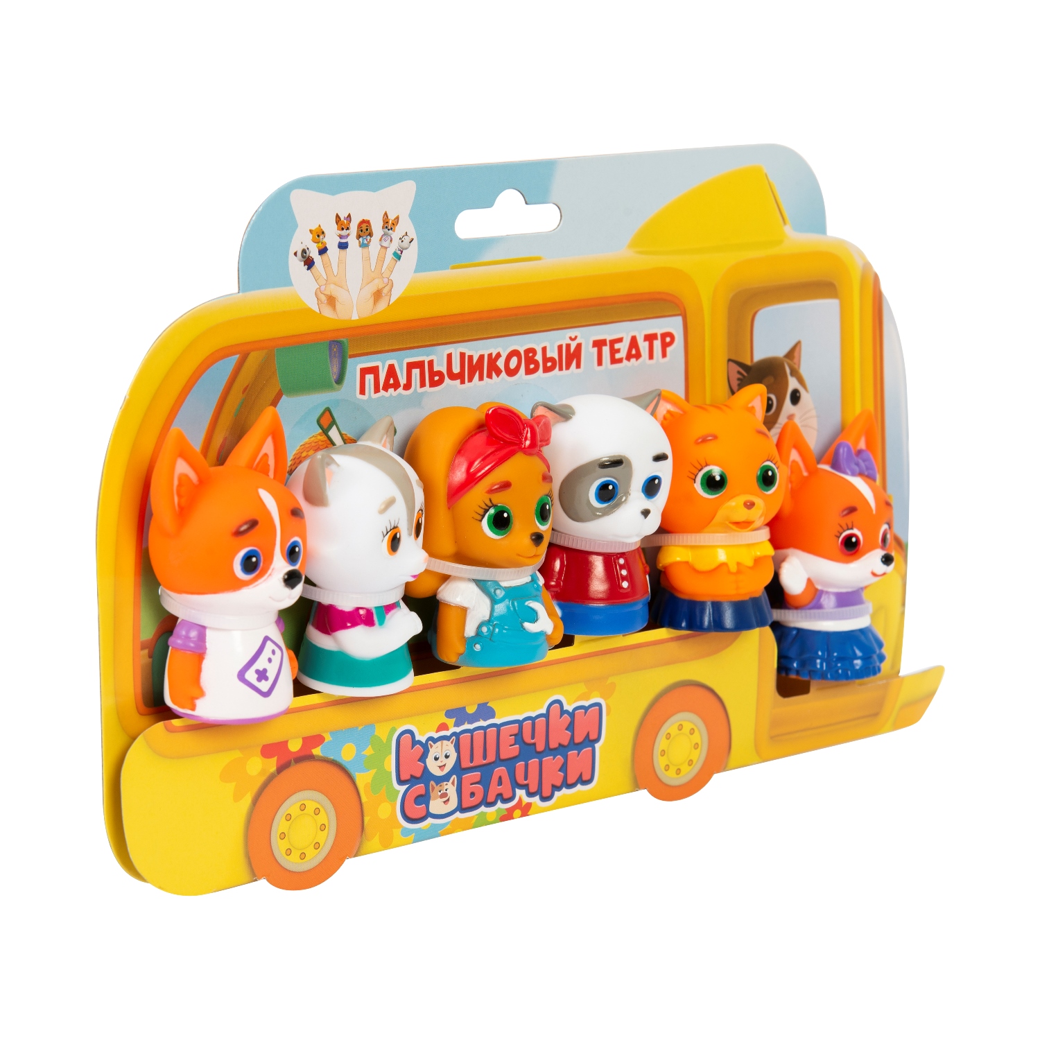 

Пальчиковый театр Кошечки-Собачки 6 фигурок