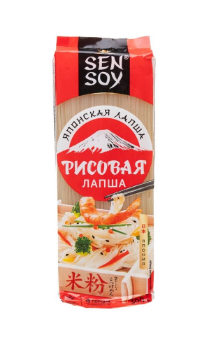 Макаронные изделия Лапша рисовая Sen Soy Premium 300 г