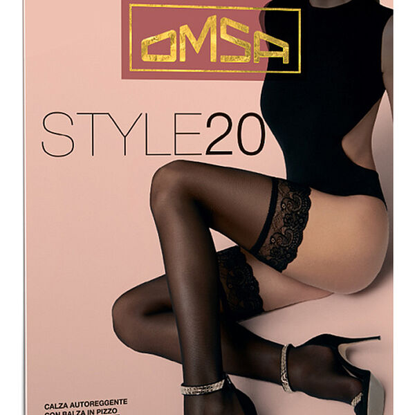 Чулки женские Omsa Style 20 den р. 3 nero 