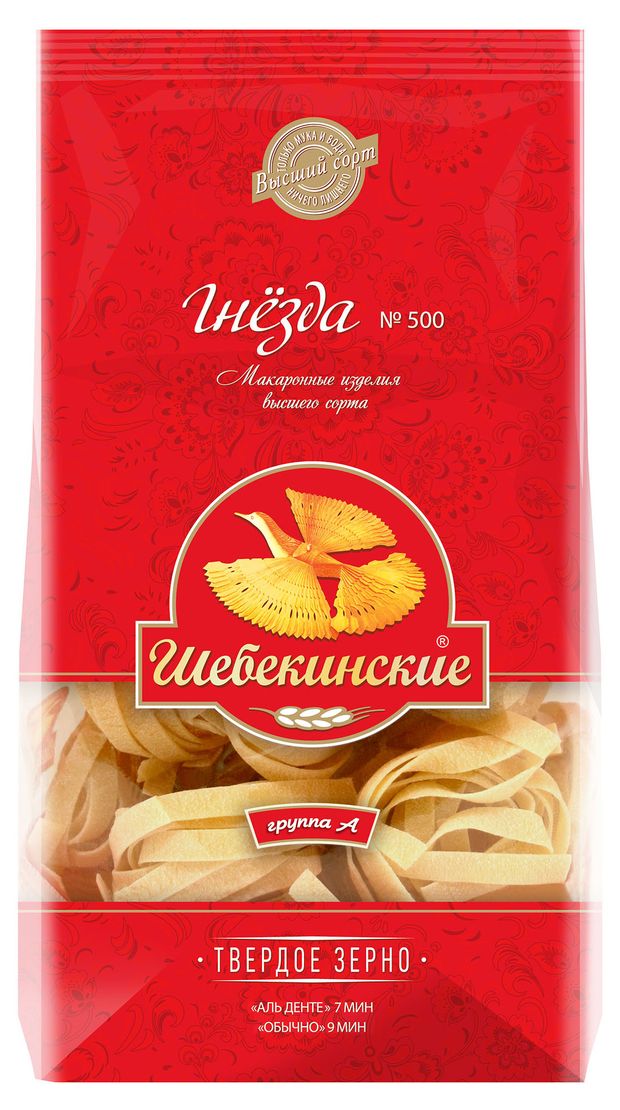 

Макароны Шебекинские №500 Гнезда 450 г