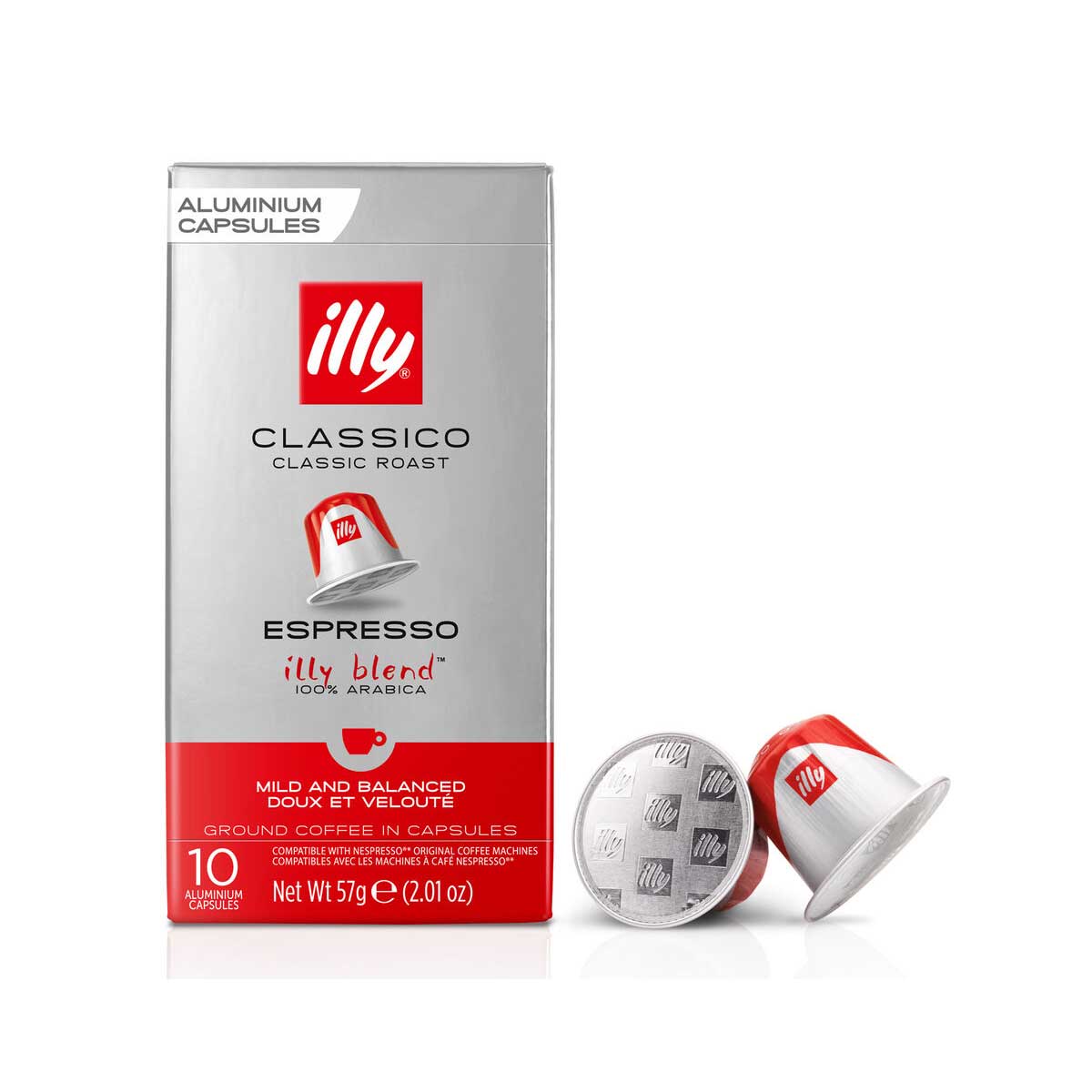 

Кофе Illy молотый в капсулах Nespresso средней обжарки 10 шт. 57 г