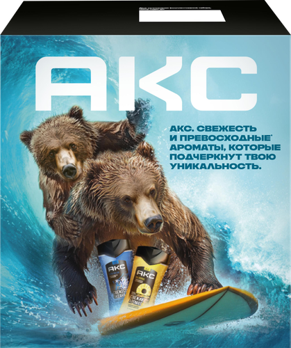 

Набор Акс На пляже океана: гель для душа 250 мл шампунь 250 мл