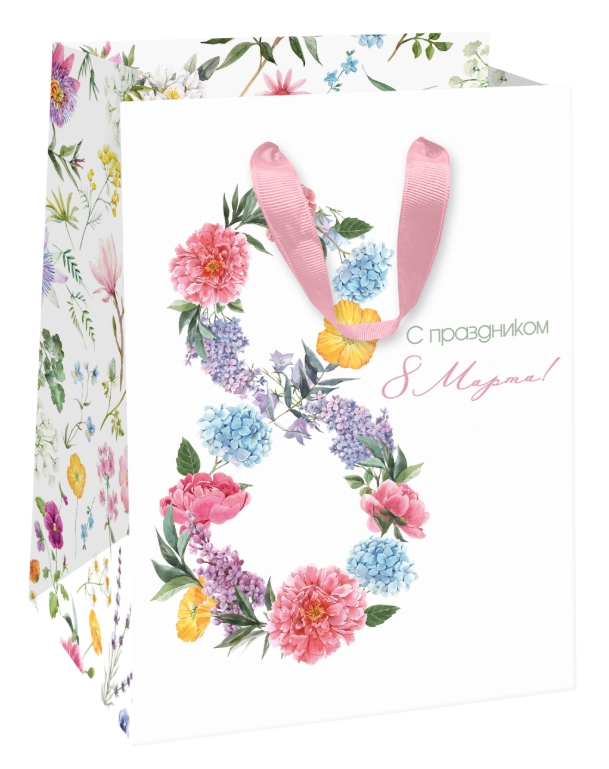 

Пакет подарочный Белый Крафт Field 14х19х11 см, 1 шт. дизайн в ассортименте