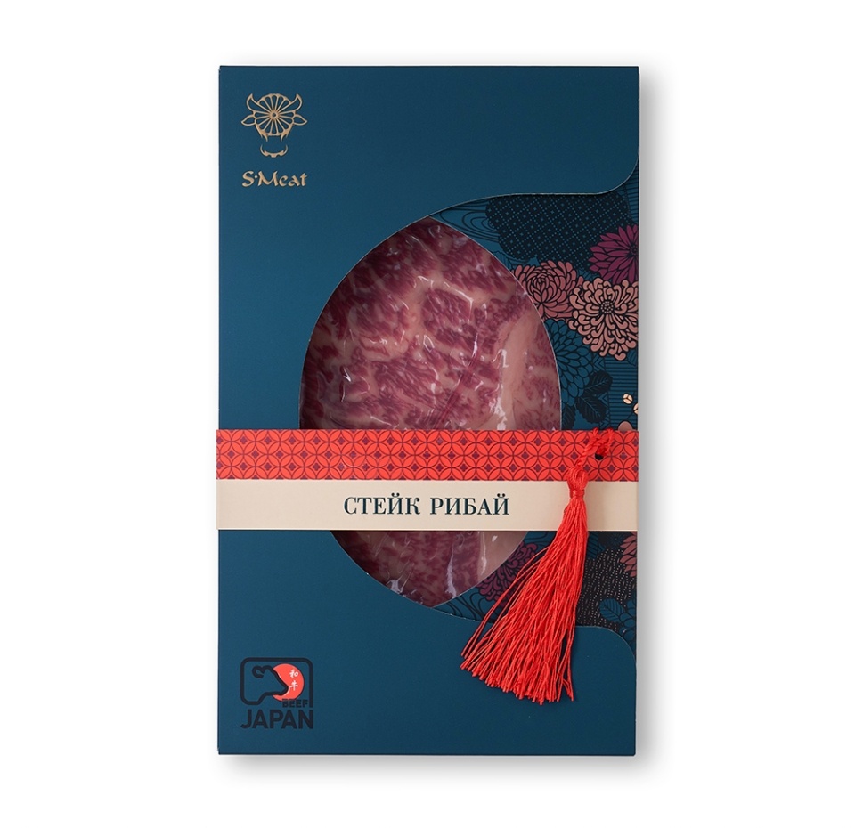 

Стейк Рибай зернового откорма Wagyu a4 Japanese beef