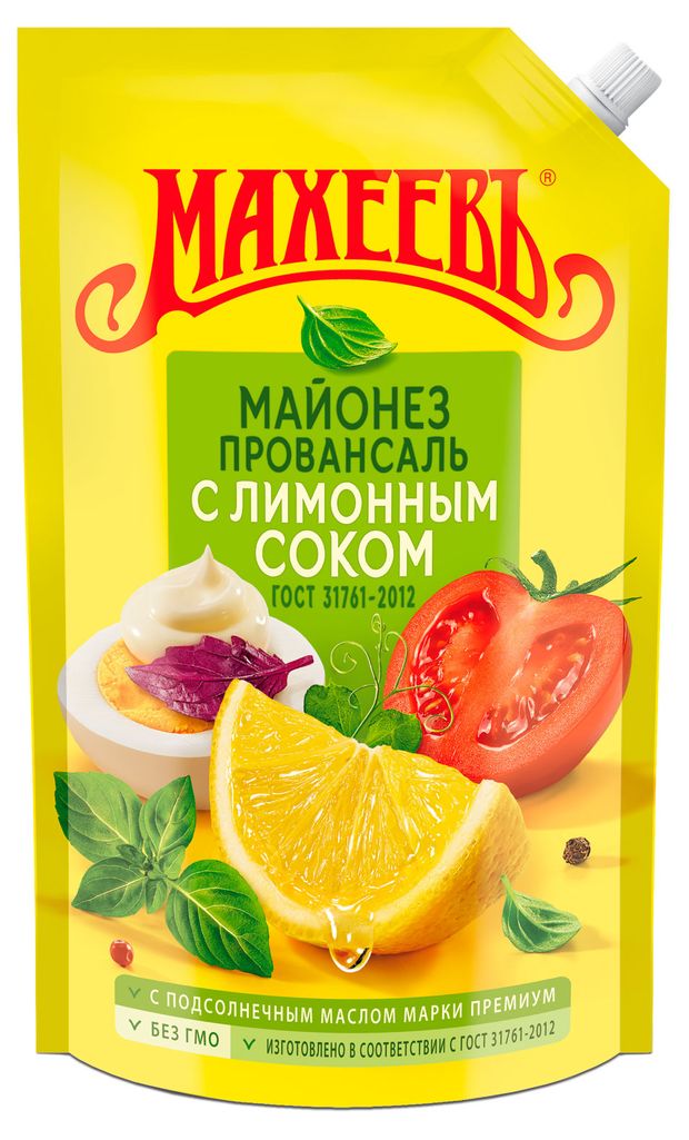 

Майонез Махеевъ провансаль с лимонным соком 50.5% 770 г
