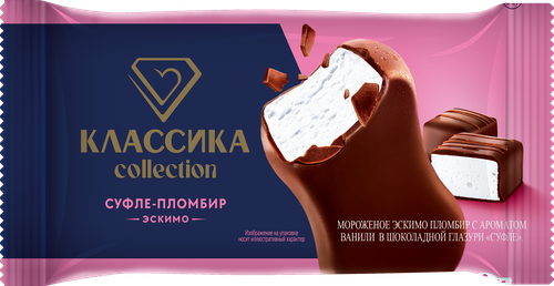 

Мороженое ДавАйс Классика Collection Суфле эскимо 60 г