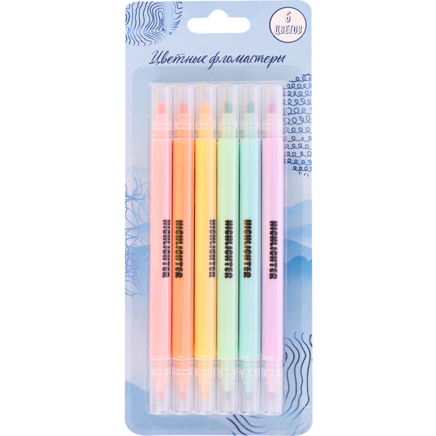 

Набор фломастеров Лента Kids Travel двусторонних 6 цветов Арт. XFCF-9