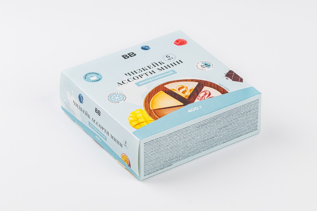 

Чизкейк Ассорти мини 6 вкусов замороженные, 400г