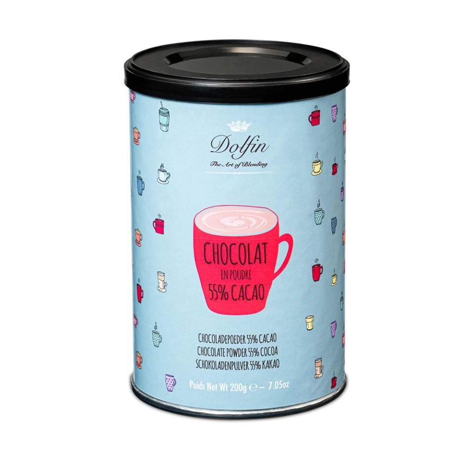 

Какао-напиток Dolfin Горячий шоколад растворимый 55% 200 г