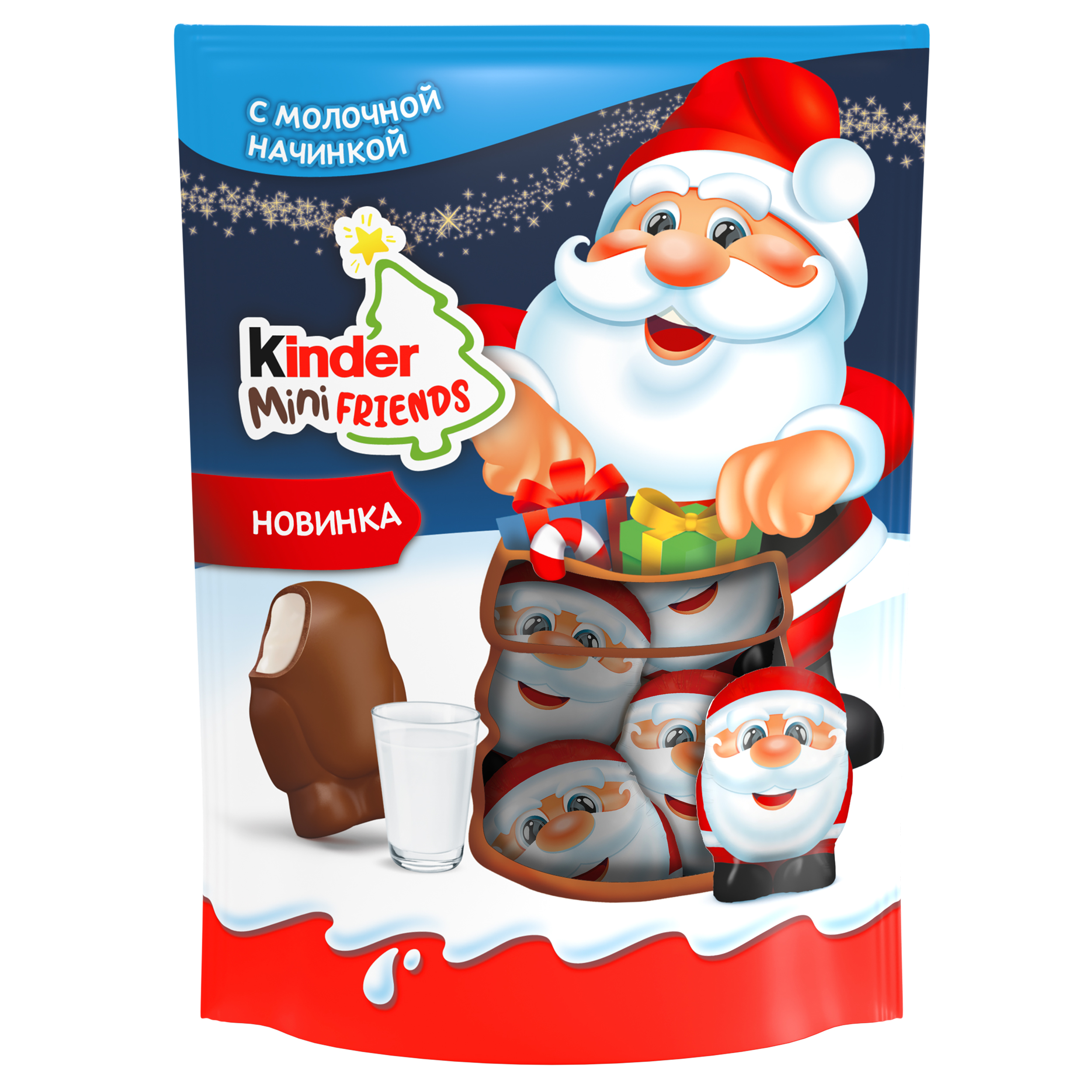 

Конфеты Kinder Mini Friends из молочного шоколада с молочной начинкой 122 г