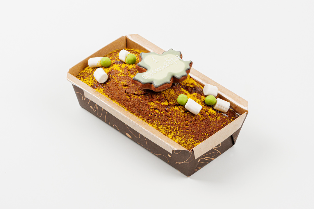 

Кекс ВкусВилл морковный 1 сентября с курагой и гретский орехом кафе 320 г