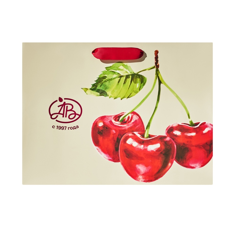

Пакет подарочный Азбука вкуса Фруктовая коллекция Вишня L 40х30х4 см