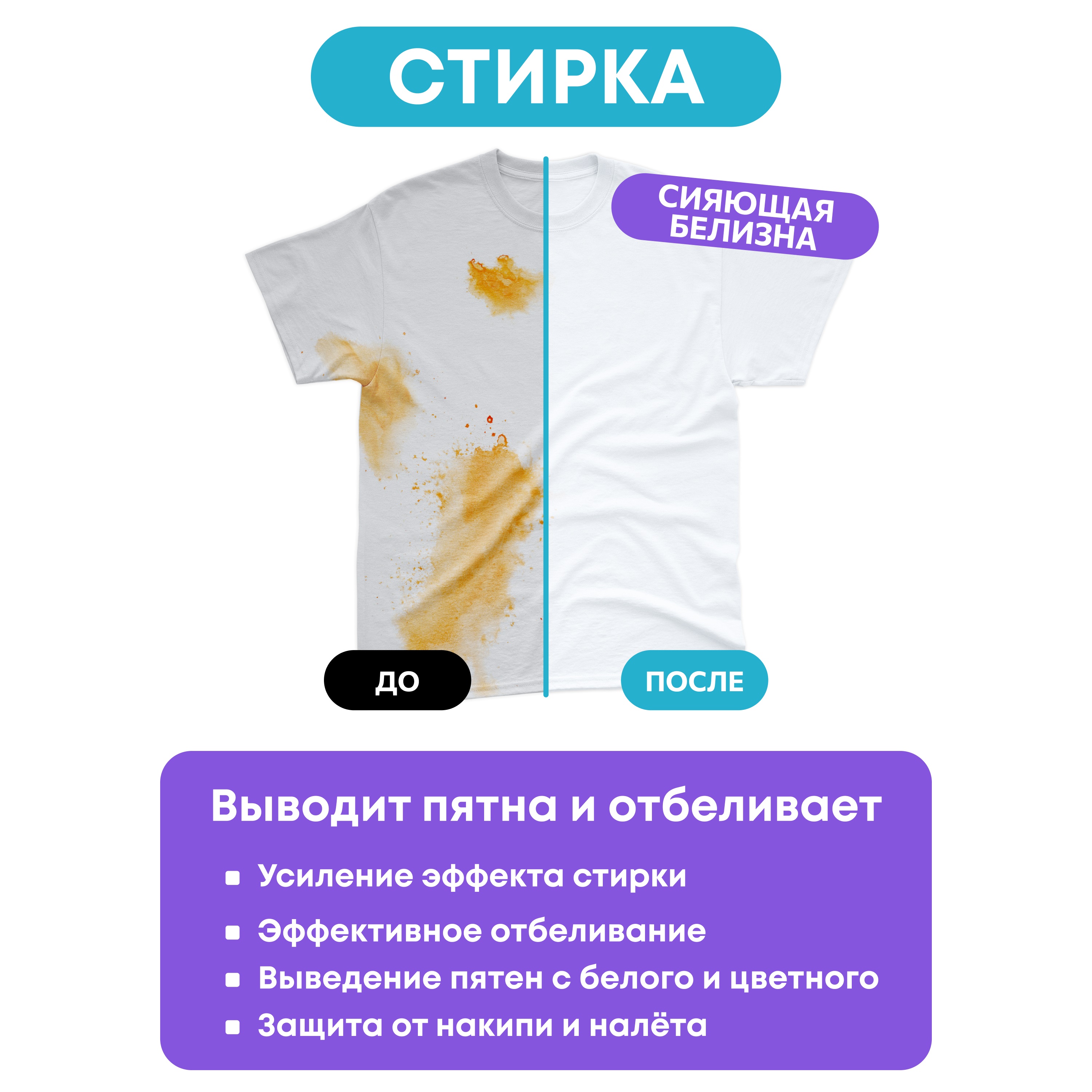 

Кислородный очиститель и отбеливатель-пятновыводитель Meine Liebe универсальный 800 г