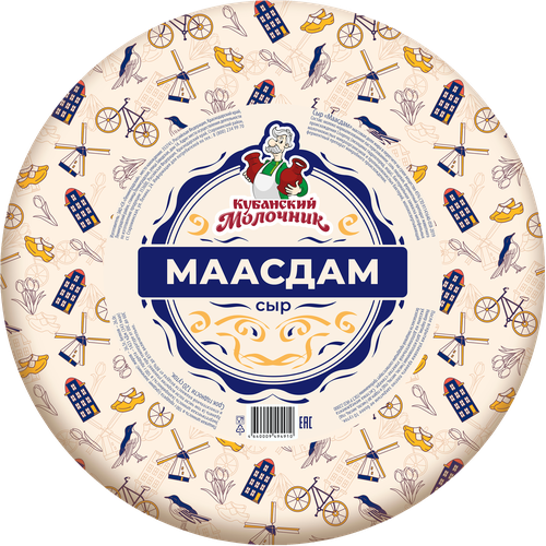 

Сыр СТАРОМИНСКИЙ СЫРОДЕЛ Маасдам 45%, без змж, весовой