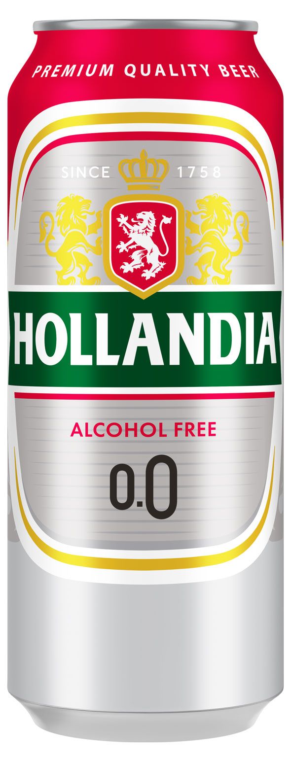 

Пиво Hollandia светлое фильтрованное пастеризованное безалкогольное 450мл