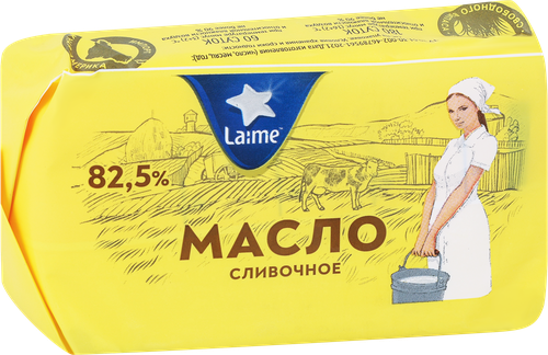 

Масло сливочное Laime 82,5% 180 г