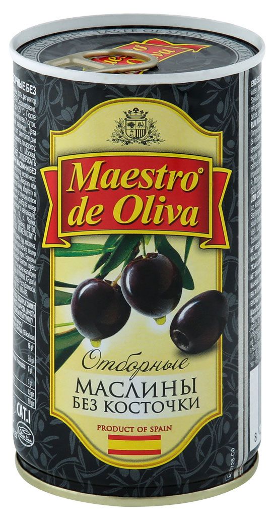 

Маслины отборные Maestro de Oliva без косточки 360 г