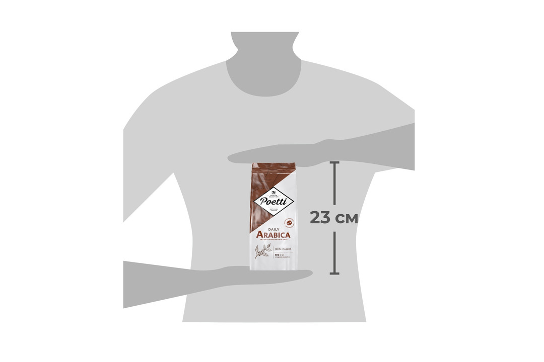 

Кофе зерновой Poetti Daily Arabica 250 г