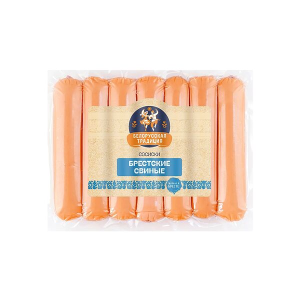 Сосиски Белорусская традиция Брестские свиные 350 г