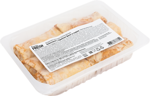 

Блинчики Лента Fresh с куриным филе и сыром, 480 г